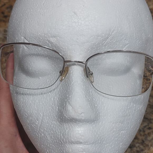 Bulova Alamosa Eyeglasses Frame Women's Rose Gold Half Rim Rectangular 52-17-135 - Picture 9 of 10